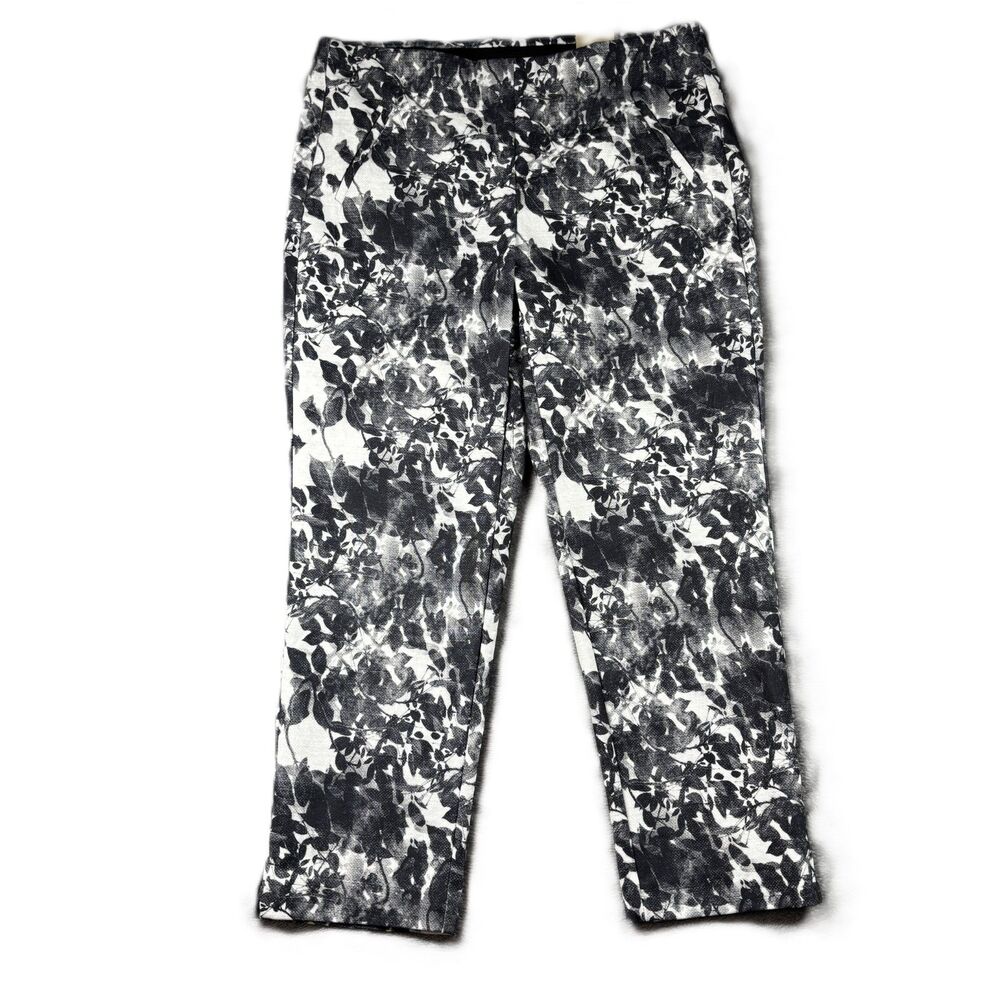 Chico's Women NWT Pants Fabulously Slimming Ponte Ankle Slim Gray 2.5/14 L134
